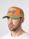 Бейсболка STETSON арт. 7741167 TRUCKER CAP HONOLULU (оранжевый / светло-зеленый)